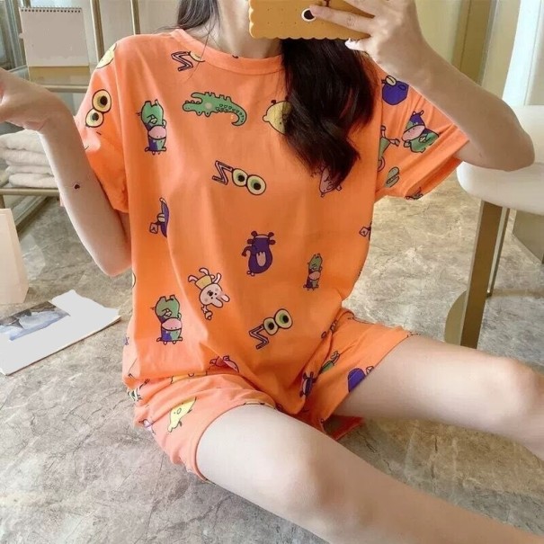 Damepyjamas P2944 orange S