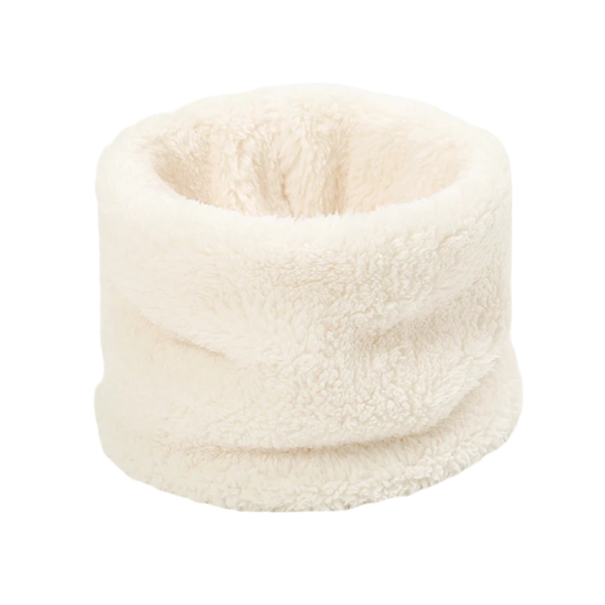 Damernas fluffiga halsduk 25 x 15 cm Värmande mjuk krage av fin polyester Elegantisk vinteraccessoar för vardagligt bruk och festliga tillfällen vit