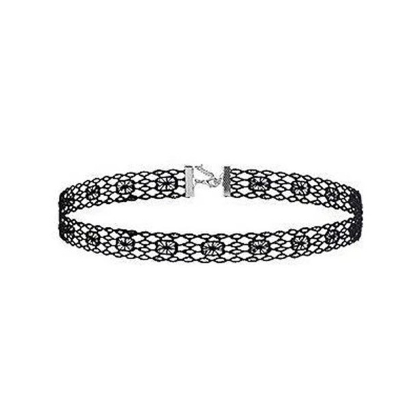 Damernas spetschoker med spänne 32 + 5 cm halsband för hals spets svart fin accessoar för vardagligt bruk och sociala evenemang 1