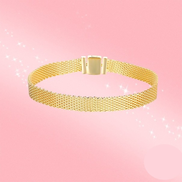 Dames armband met band 19 cm 2
