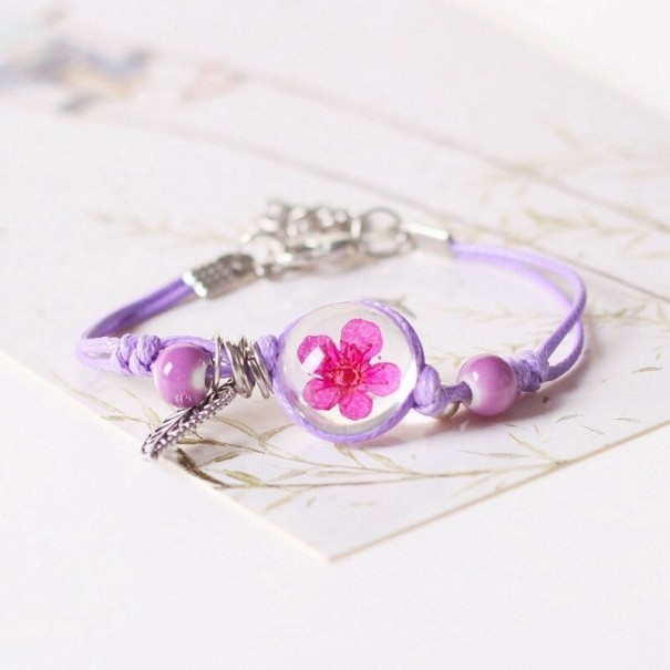 Dames armband met touwtje H490 5