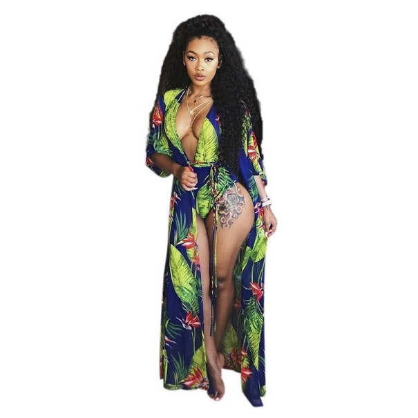 Dames badpak en cover-up S 2