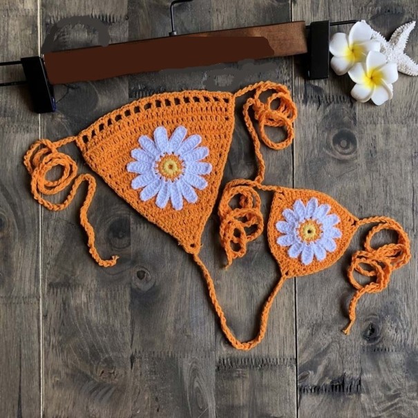 Dames badpak onderstuk P643 oranje