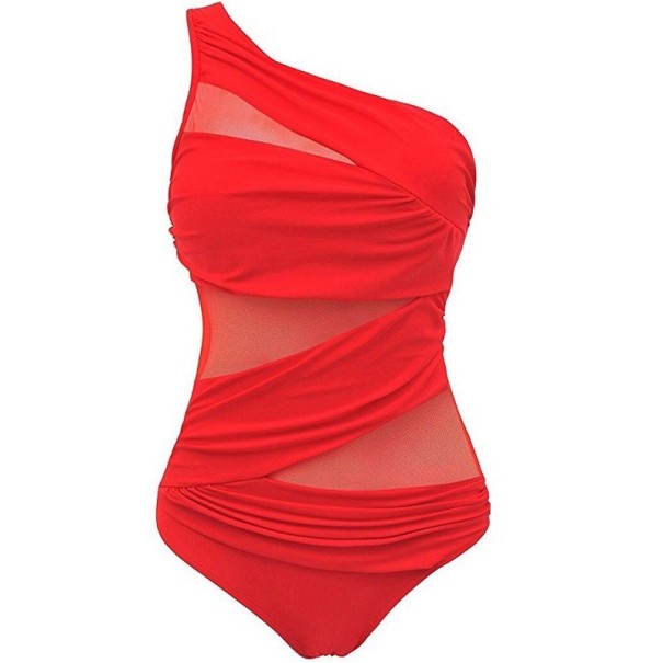 Dames badpak P595 rood M