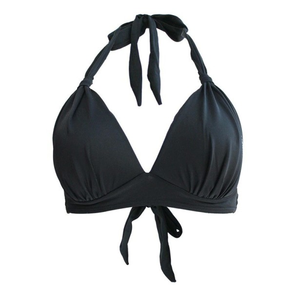 Dames badpak top P1033 zwart L