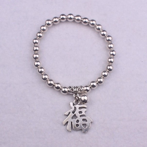 Dames bal armband met hanger H566 4