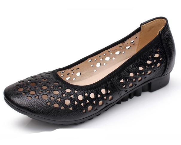 Dames ballerina&#39;s A600 zwart 38