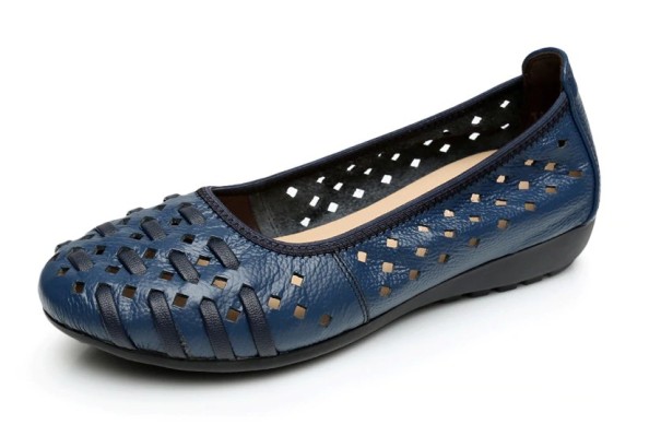 Dames ballerina&#39;s Jenna donkerblauw 37