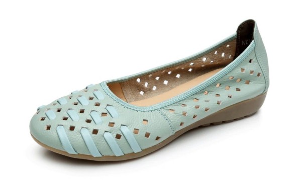 Dames ballerina&#39;s Jenna turquoise 39