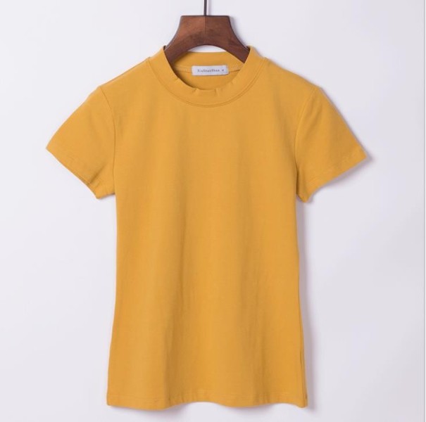 Dames basic T-shirt A226 geel XXS
