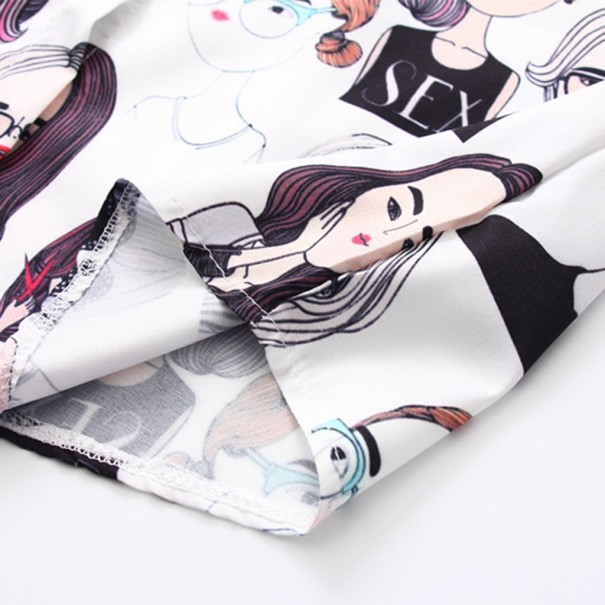 Dames bedrukt shirt A547