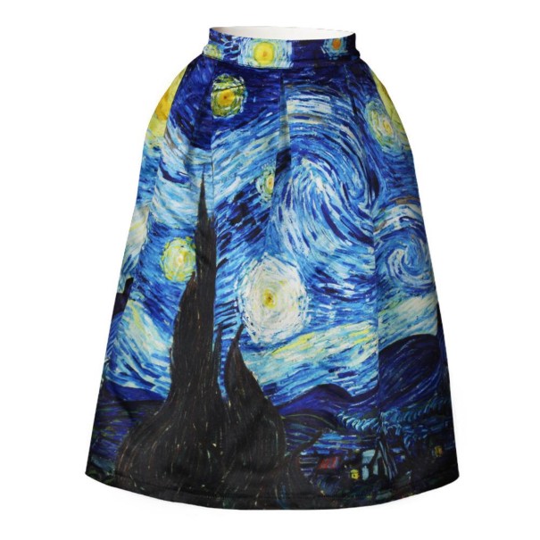Dames bedrukte rok A1136 XL