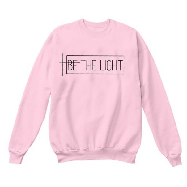 Dames bedrukte trui roze M