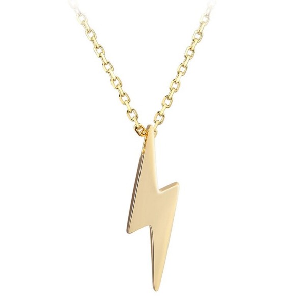 Dames bliksemschicht ketting G536 goud