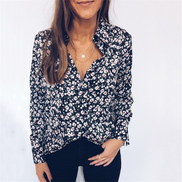 Dames bloemen shirt XS