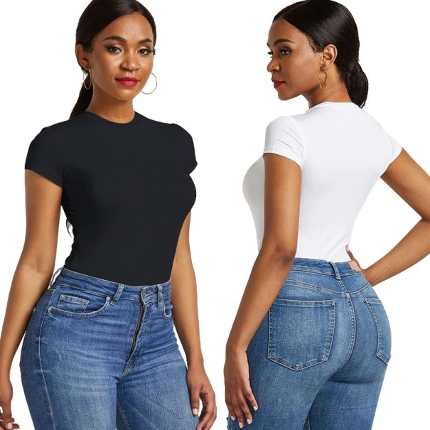 Dames body met korte mouwen B699