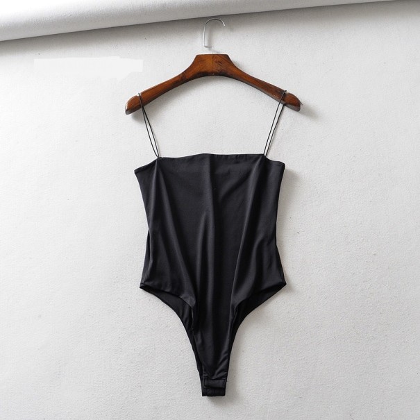 Dames body met spaghettibandjes B337 zwart S