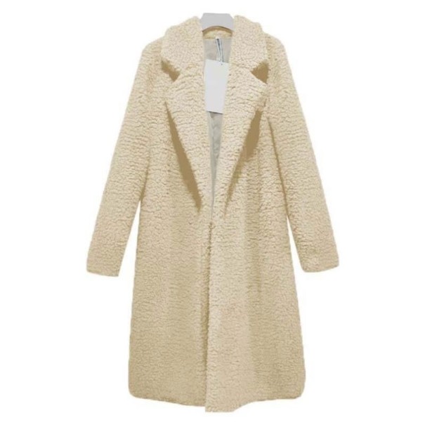Dames bontjas P1397 crème S