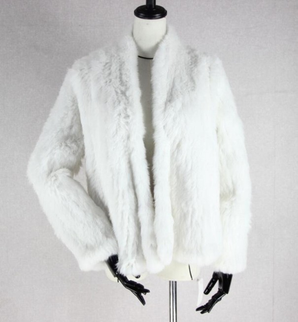 Dames bontjas P1891 wit S