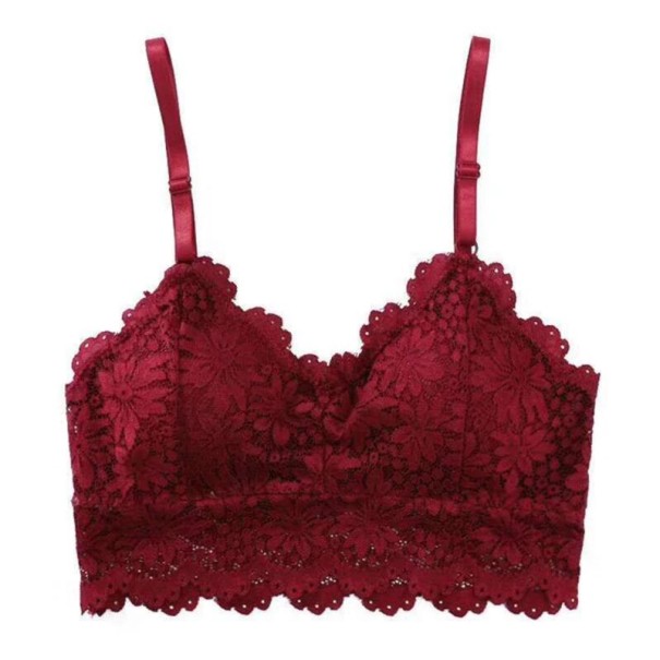 Dames bralette bh met bloemen J2316 rood