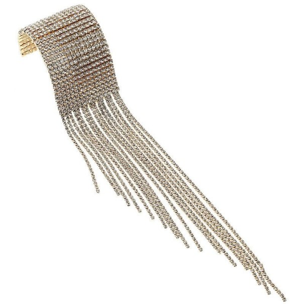 Dames brede armband H477 goud