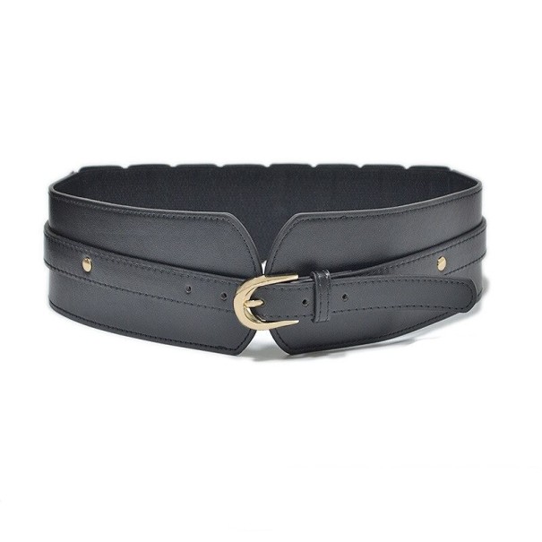 Dames brede riem L27 zwart