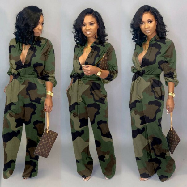Dames camouflage jumpsuit A2021