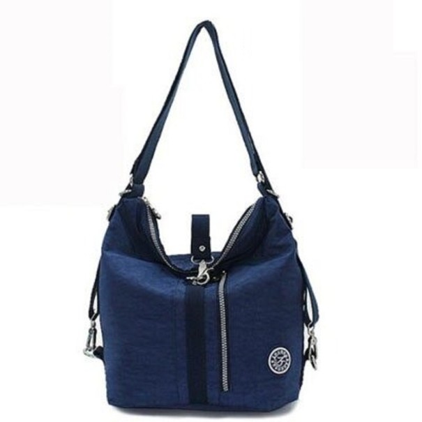 Dames canvas handtas M1047 donkerblauw