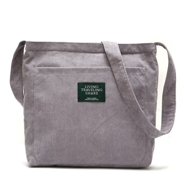 Dames canvas handtas M1086 grijs