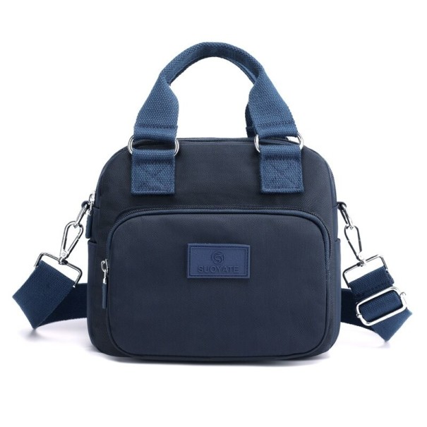 Dames canvas handtas M1110 donkerblauw