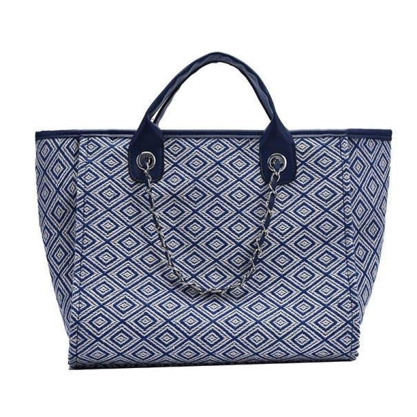 Dames canvas handtas M1123 donkerblauw