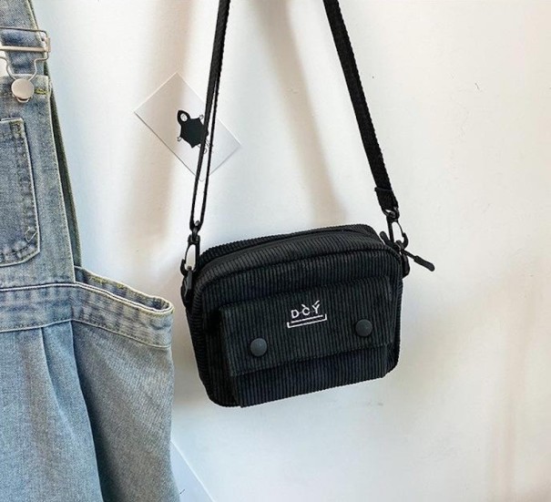 Dames canvas handtas M1238 zwart