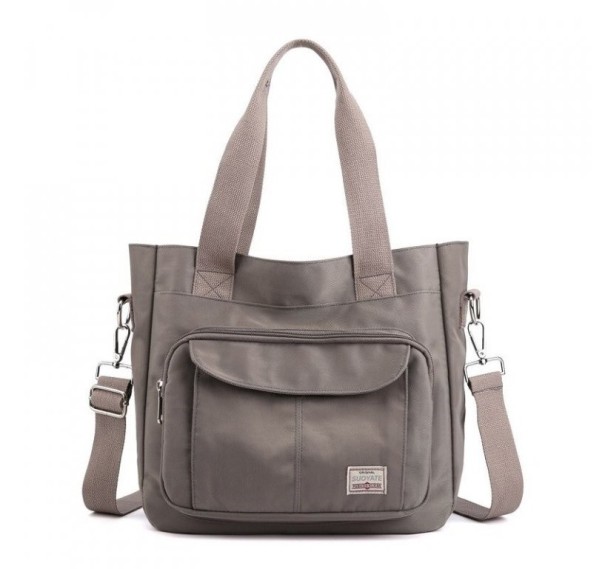 Dames canvas handtas M1514 grijs
