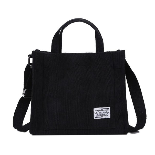 Dames canvas handtas M964 zwart