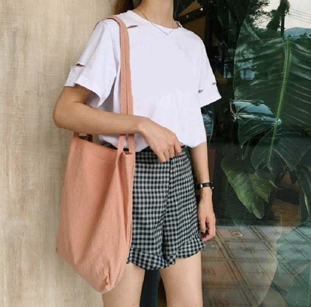 Dames canvas tas M1151 abrikoos