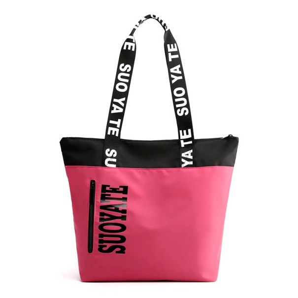 Dames canvas tas M1353 donkerroze