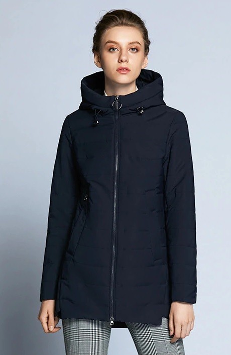 Dames capuchonjack J2317 donkerblauw M