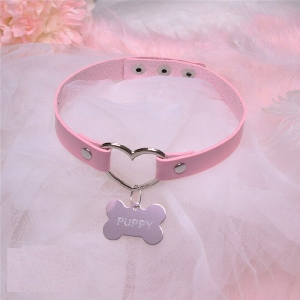 Dames choker ketting met hanger D145 2