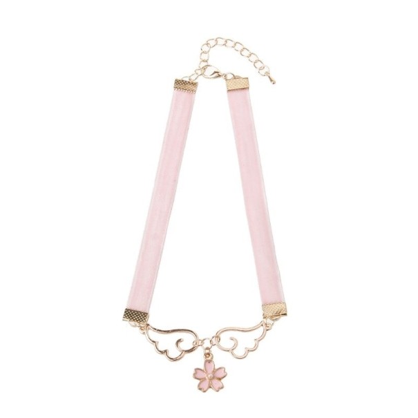 Dames choker met vleugelhanger 2