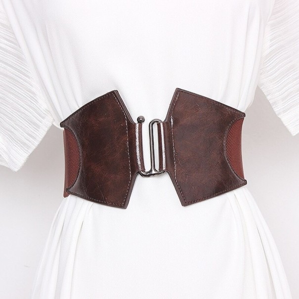 Dames corset riem L201 donkerbruin