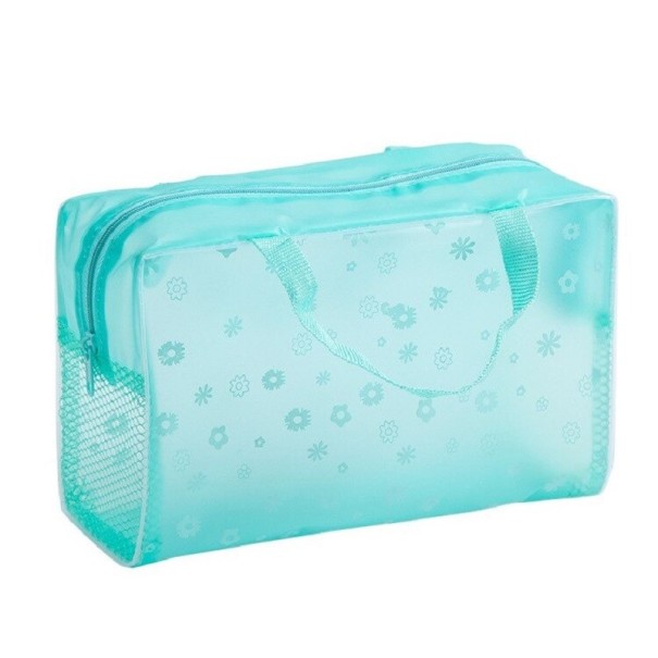 Dames cosmetische tas T672 turquoise