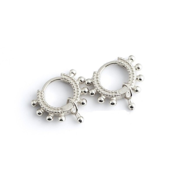 Dames creolen G206 zilver 2