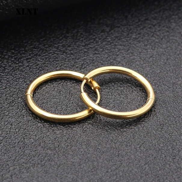 Dames creolen G308 goud 10 mm