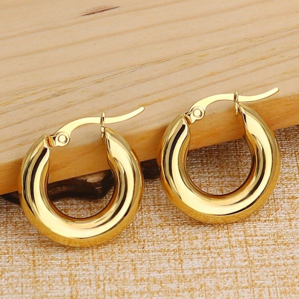 Dames creolen G612 zilver 20 mm