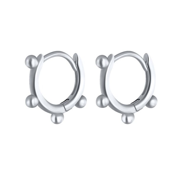 Dames creolen G861 zilver 4