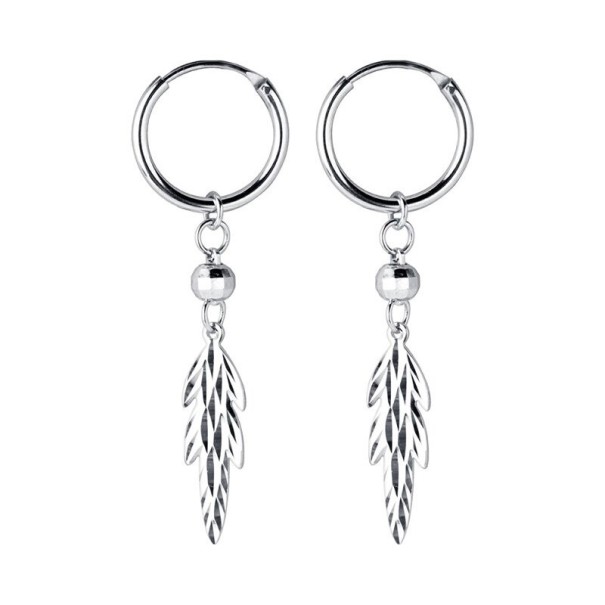 Dames creolen met hanger A1698 zilver 19