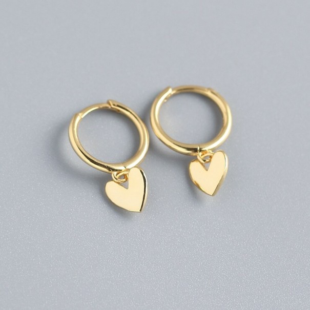Dames creolen met hanger G259 goud