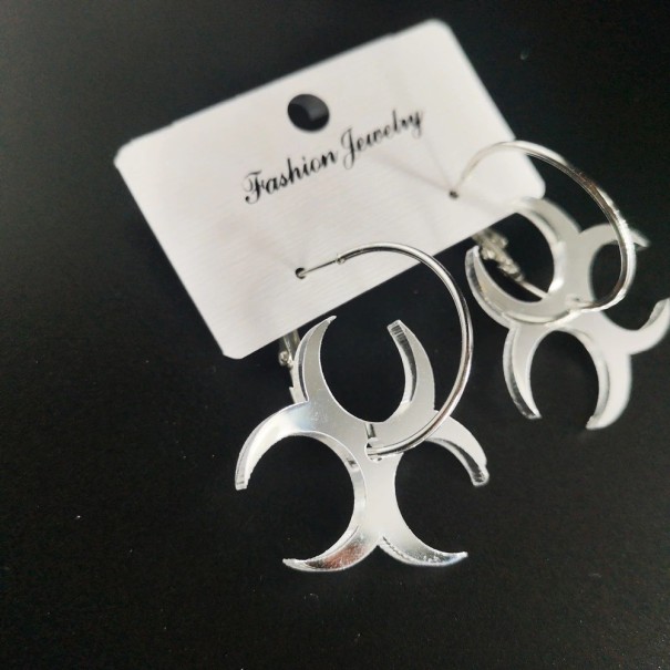 Dames creolen met hanger G463 3