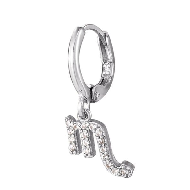 Dames creolen met sterrenbeeld zilver 9