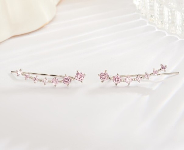 Dames creolen met strass steentjes 6